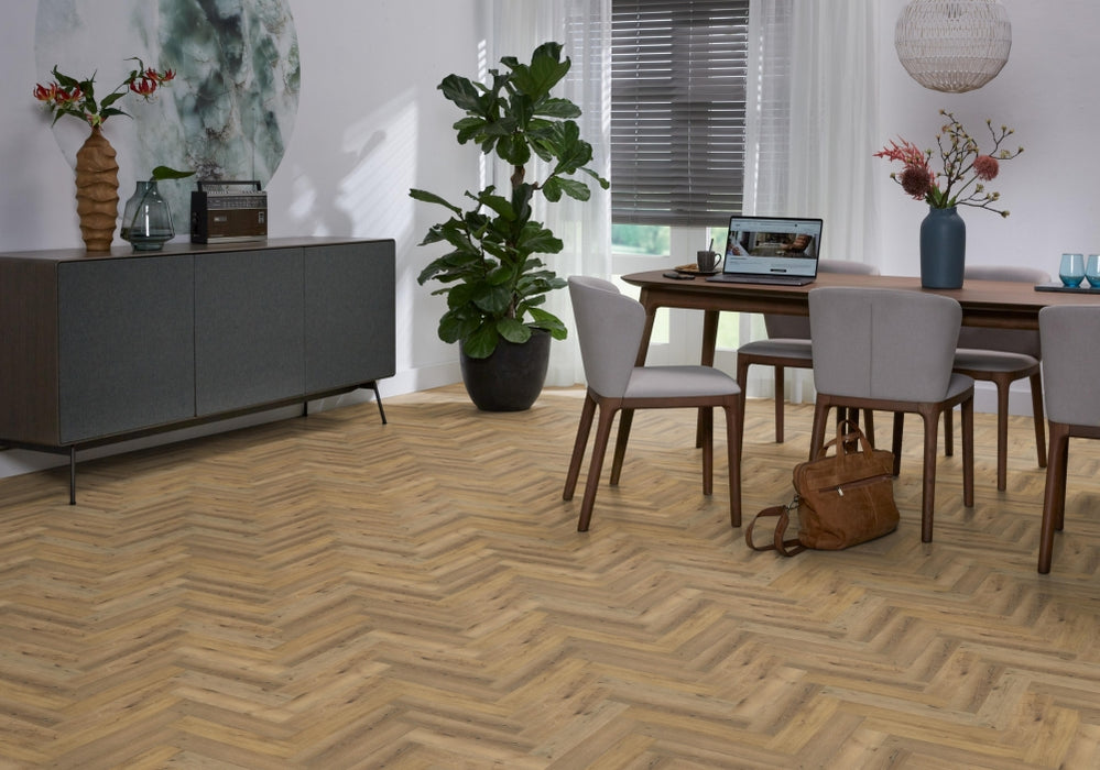 Ambiant Spigato Essenzo Dark oak | Visgraat Klik PVC