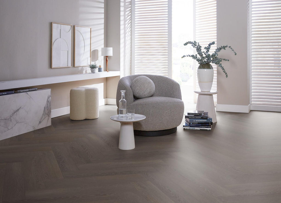 VT Wonen Herringbone Charcoal | Visgraat Klik PVC