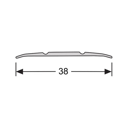 Dilatatieprofiel Eiken Lichtbruin Geolied 38mm | zelfklevend 200cm