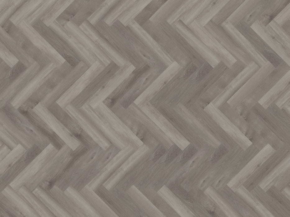 mFLOR 40828 Parva Broad Leaf Grey Sycamore | Visgraat PVC | Dryback